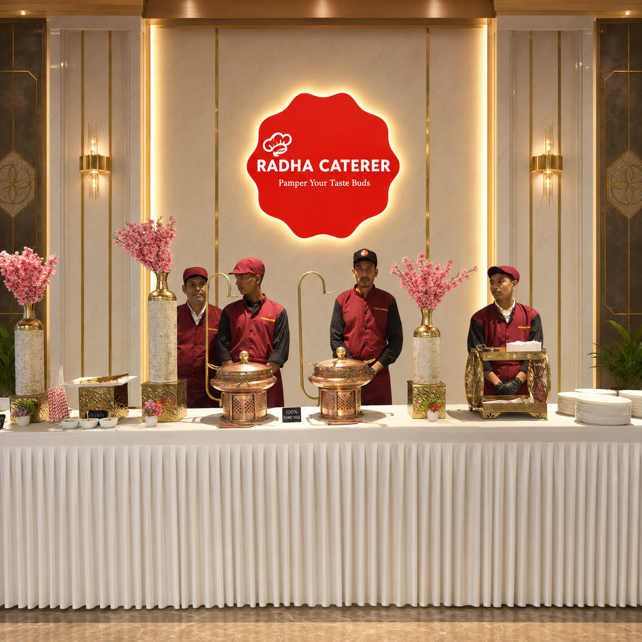 Professional Pure Veg Catering Service in Mumbai Navi Mumbai and Thane by Radha Caterer